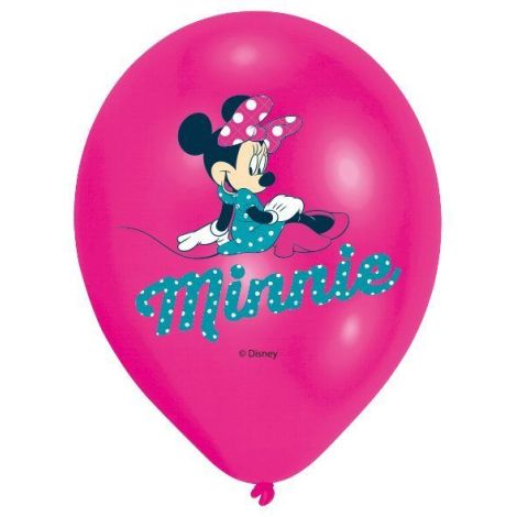 Baloane latex minnie 6 buc 28 cm - poza 3