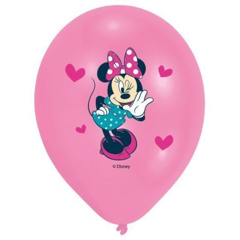Baloane latex minnie 6 buc 28 cm - poza 4