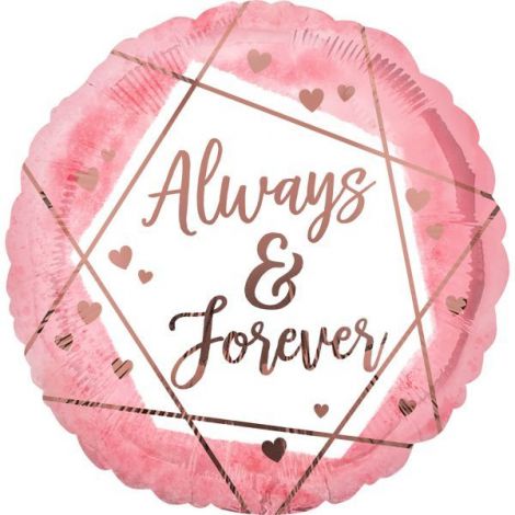Balon folie always & forever 45 cm Amscan AM4176701 - poza 2