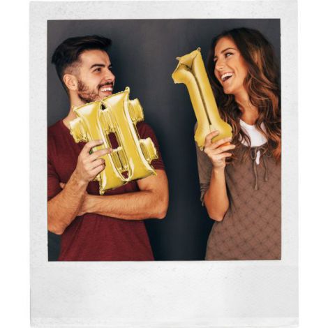 Balon folie auriu cifra 7 - poza 2