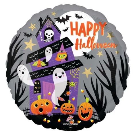 Balon folie happy halloween 43 cm Amscan AM4481575 - poza 1