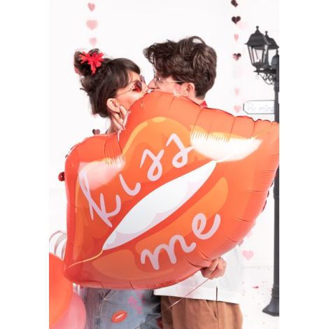 Balon folie kiss me 87x65 cm - poza 2