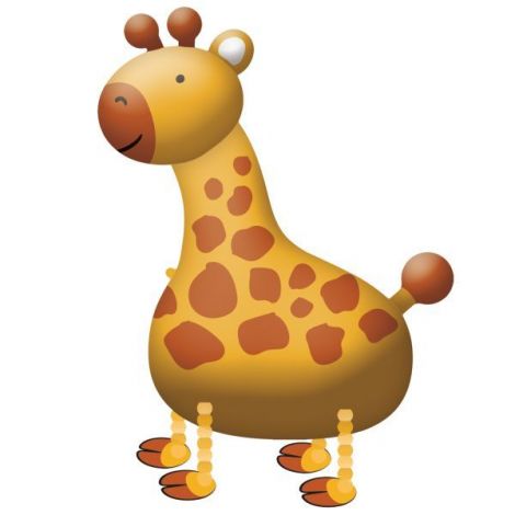 Balon folie mergator girafa 89x109 cm - poza 1