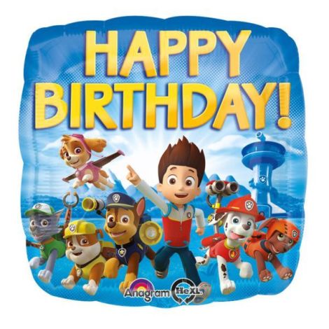 Balon folie paw patrol happy birthday 43 cm - poza 1