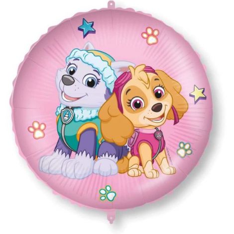 Balon folie paw patrol skye & everest rotund 46 cm - poza 1