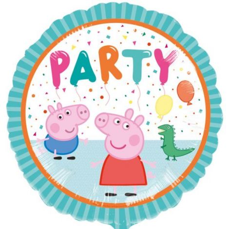 Balon folie peppa pig party 45 cm - poza 1