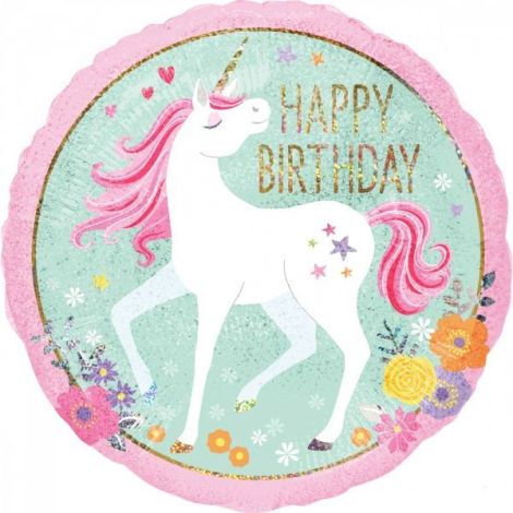 Balon folie unicorn 45 cm - poza 1