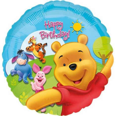 Balon folie winnie happy birthday 45 cm Amscan AM15749 01 - poza 1