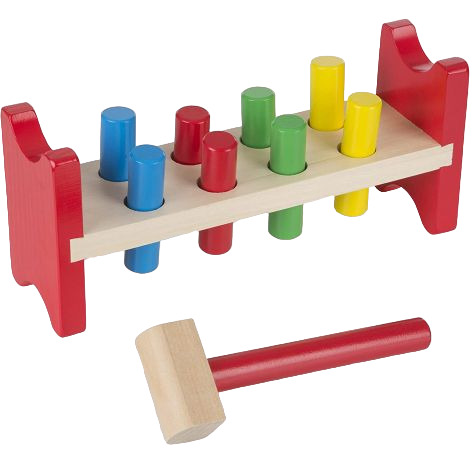 Banc de lucru cu ciocanel din lemn Melissa and Doug 0496 - poza 1