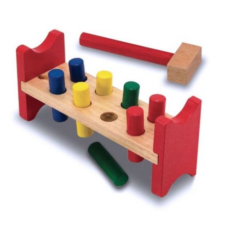 Banc de lucru cu ciocanel din lemn Melissa and Doug 0496 - poza 2