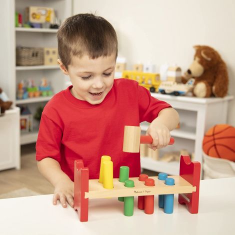 Banc de lucru cu ciocanel din lemn Melissa and Doug 0496 - poza 3