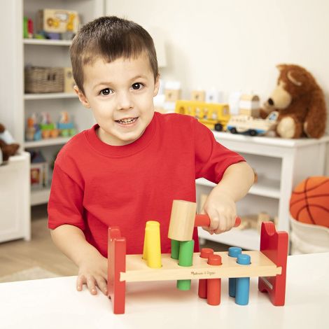 Banc de lucru cu ciocanel din lemn Melissa and Doug 0496 - poza 4