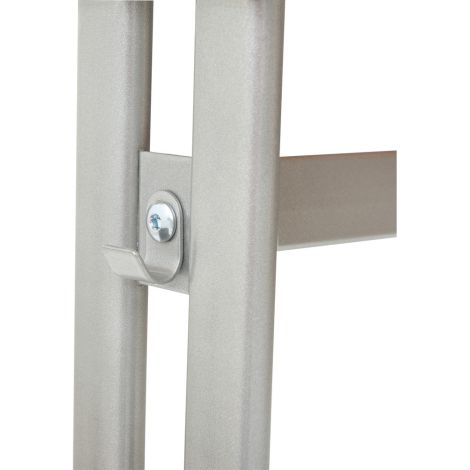Banca scolara dubla IN-R 130x50 blat fag 18 mm, reglabila marimea 3-7, cadru negru, cant ABS, colturi rotunjite - poza 3
