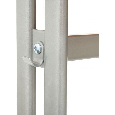 Banca scolara individuala IN-R 70x50 blat gri 18 mm, reglabila marimea 3-7, cadru negru, cant ABS, colturi rotunjite - poza 3