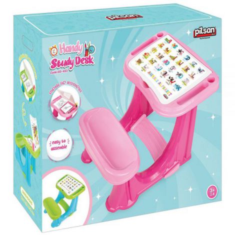 Banca scolara Pilsan Handy Study Desk pink - poza 3