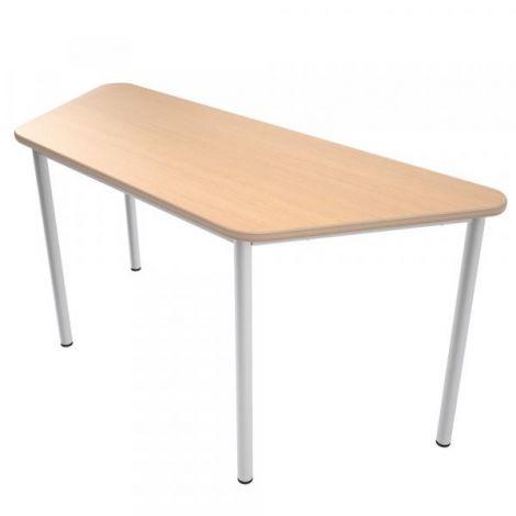Banca scolara trapezoidala, 140 x 70 x 80 x 70 cm, mas 6, culoare mesteacan