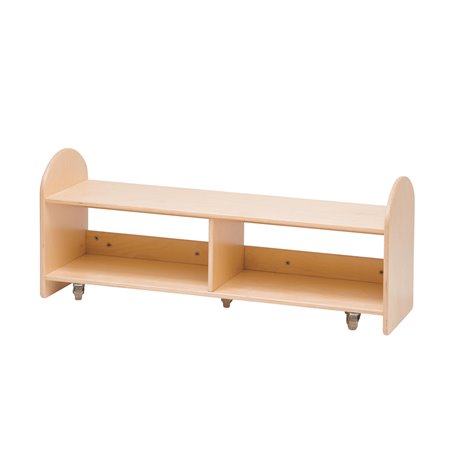 Bancuta din lemn, mobila, cu slpatiu de stocare pentru perne dreptunghiulare MOMO855219, 104.5 x 35 x 43.5 cm, cresa si gradinit