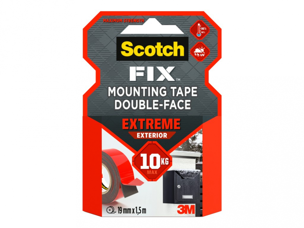 Banda dublu adeziva montare exterior,19 mm x 1,5 m