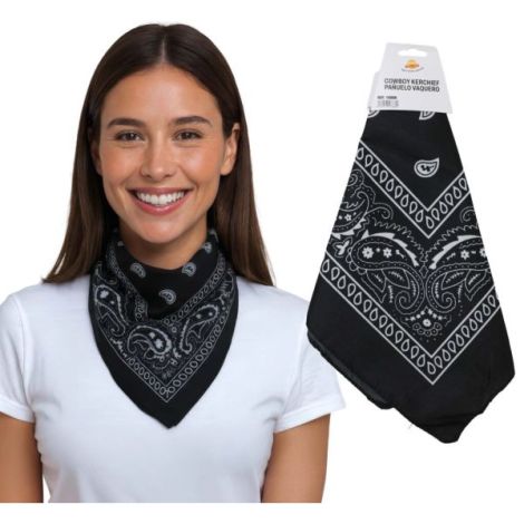 Bandana cowboy neagra - poza 2