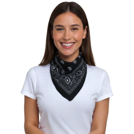 Bandana cowboy neagra - poza 3