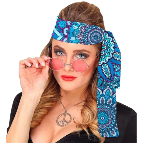 Bandana hippie albastra - poza 5