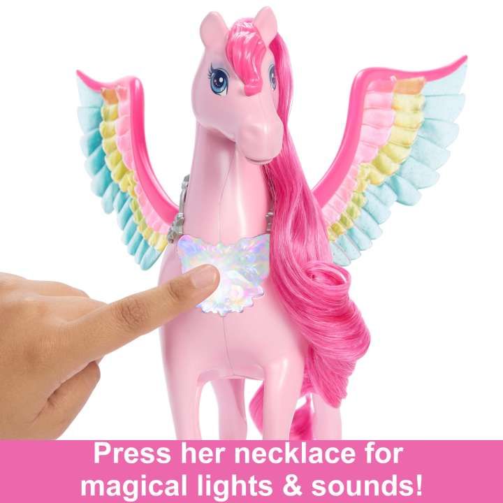 Barbie a Touch of Magic Pegas cu efecte de sunet si lumini - poza 5