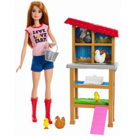 Barbie Cariere Set Mobilier Cu Papusa La Ferma - poza 2