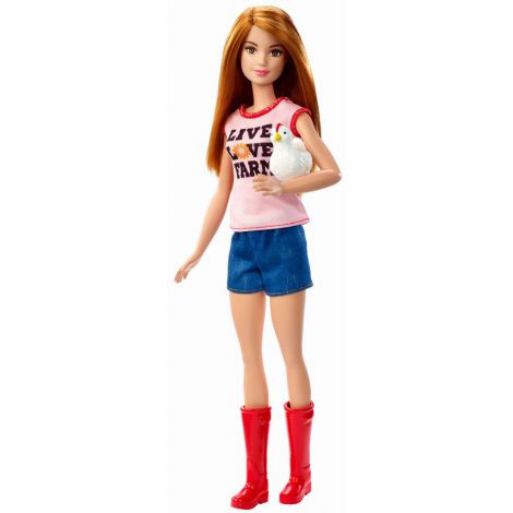 Barbie Cariere Set Mobilier Cu Papusa La Ferma - poza 3