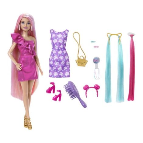 Barbie Papusa Barbie Fun And Fancy Hair - poza 2