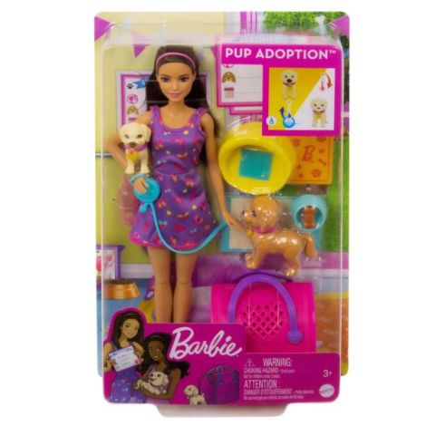 Barbie Set Papusa Barbie Pup Adoption - poza 1
