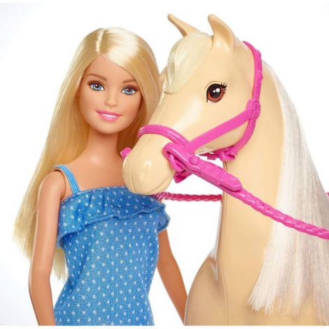 Barbie Set Papusa Cu Cal - poza 5