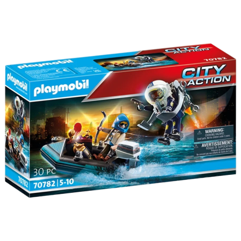 Barca politiei si hot cu barca rapida 70782 Playmobil - poza 1
