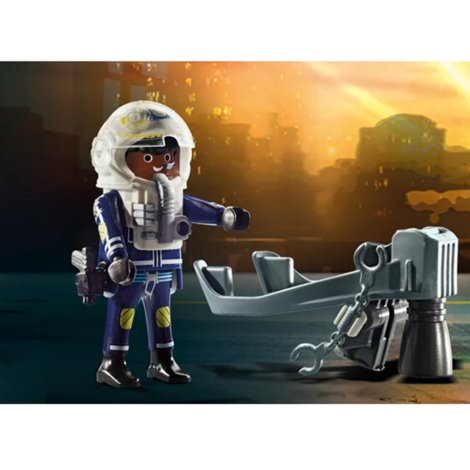 Barca politiei si hot cu barca rapida 70782 Playmobil - poza 2
