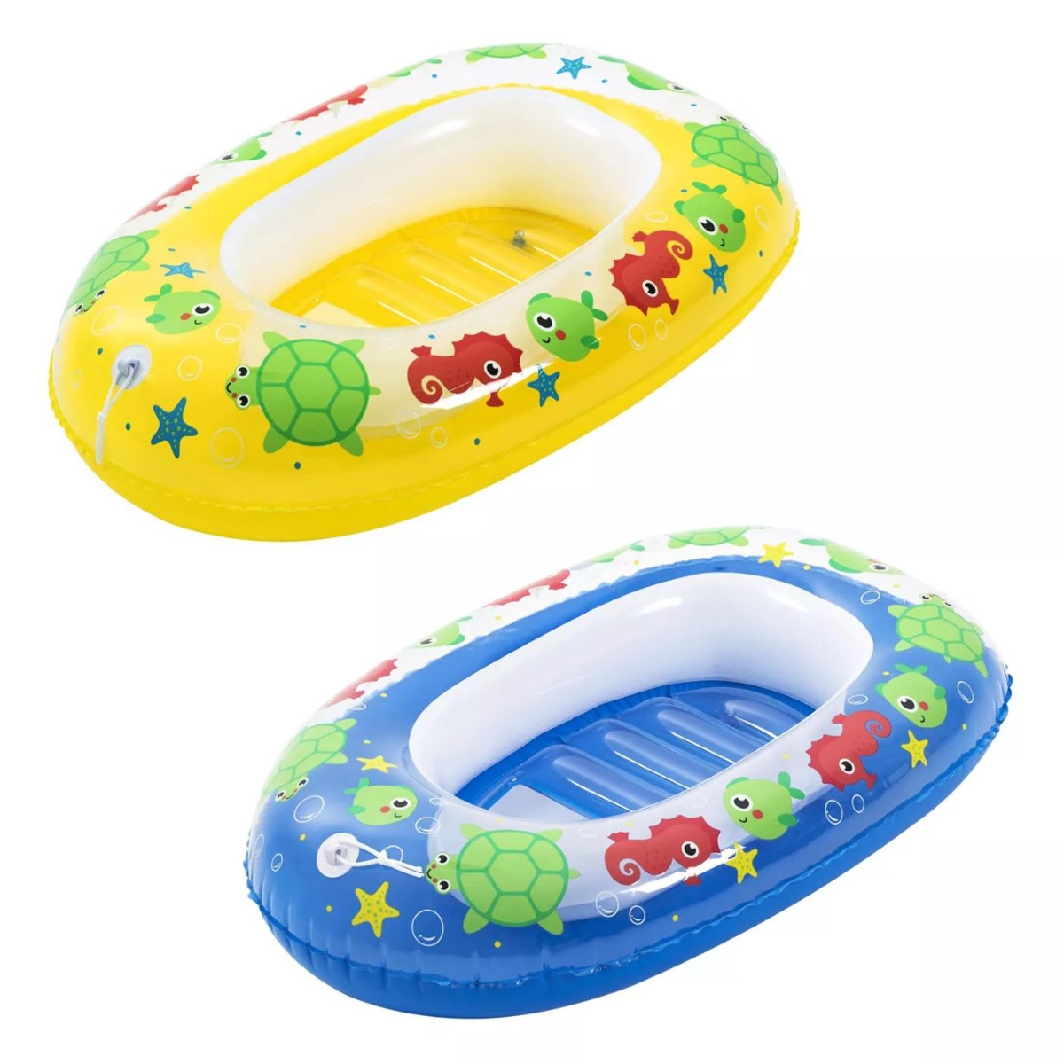 Barcuta gonflabila pentru copii Bestway Dolphin sau Starfish 102x69 cm - poza 3