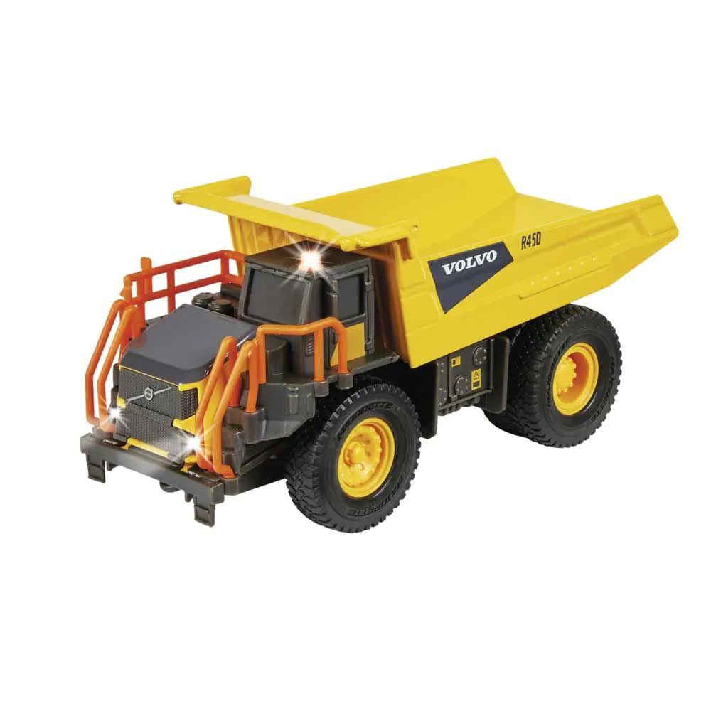 Basculanta metalica Majorette Volvo Rigid Hauler cu lumini si sunete 20 cm - poza 1