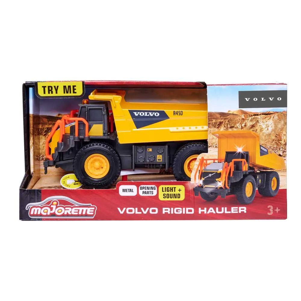 Basculanta metalica Majorette Volvo Rigid Hauler cu lumini si sunete 20 cm - poza 2