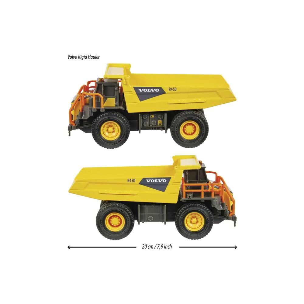 Basculanta metalica Majorette Volvo Rigid Hauler cu lumini si sunete 20 cm - poza 5