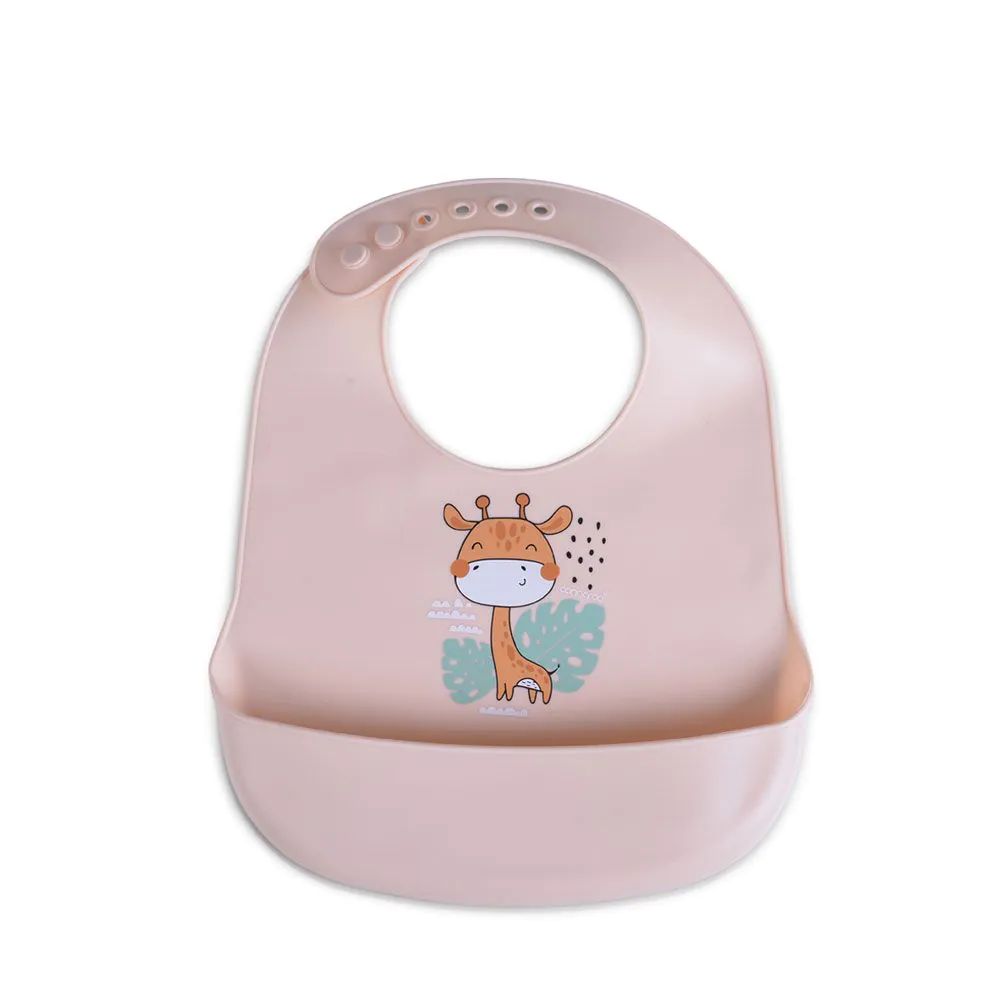 Baveta din silicon Cangaroo Rooibos Roz - poza 2