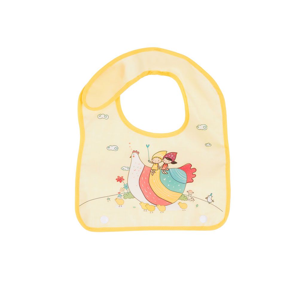 Baveta pentru bebelusi Chipolino Happy Meal Yellow - poza 1
