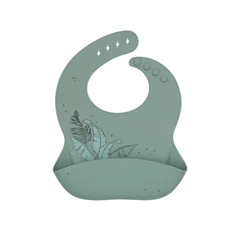 Baveta Platinum Silicone Kikka Boo Flora Sage - poza 1