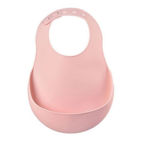 Baveta silicon Beaba Old Pink - poza 1