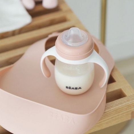 Baveta silicon Beaba Old Pink - poza 2