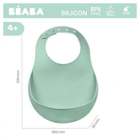 Baveta silicon Beaba Sage Green - poza 3