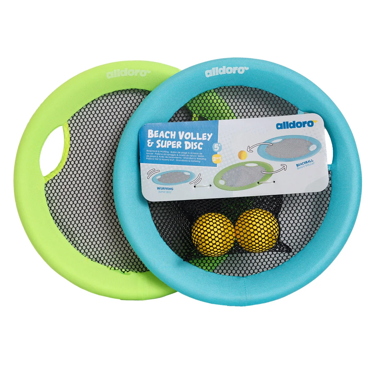 Beachball Frisbee XL, set 2 in 1 de plaja, Alldoro