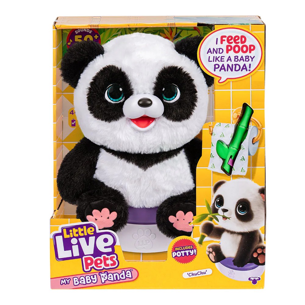 Bebelus Panda interactiv cu functii realiste Little Live Pets ChuChu - poza 2