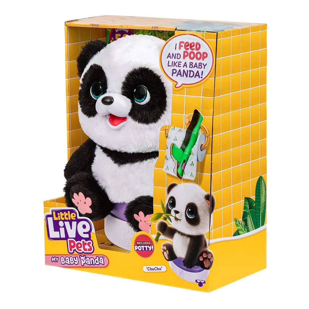 Bebelus Panda interactiv cu functii realiste Little Live Pets ChuChu - poza 3
