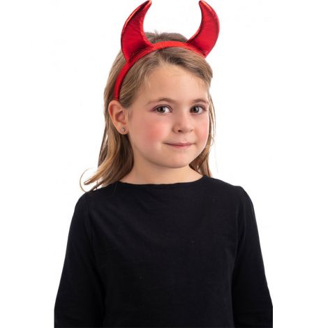 Bentita coarne dracusor rosu metalizat Carnival Toys CT03759 - poza 1