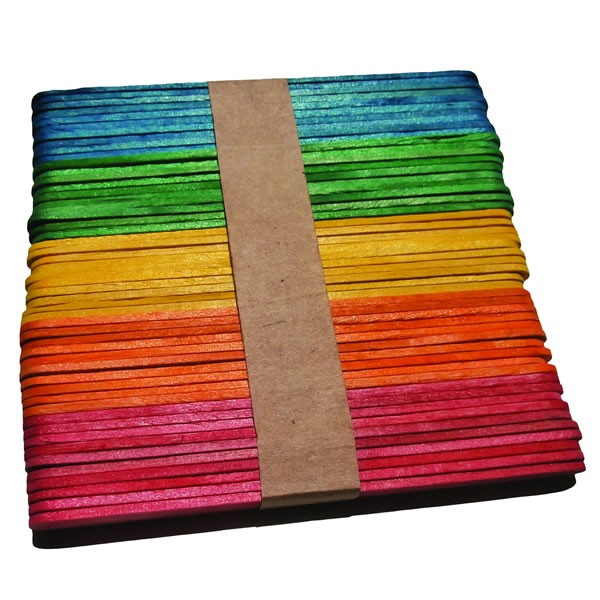 Bete colorate pentru activitati senzoriale,1x11cm,50 bucati set