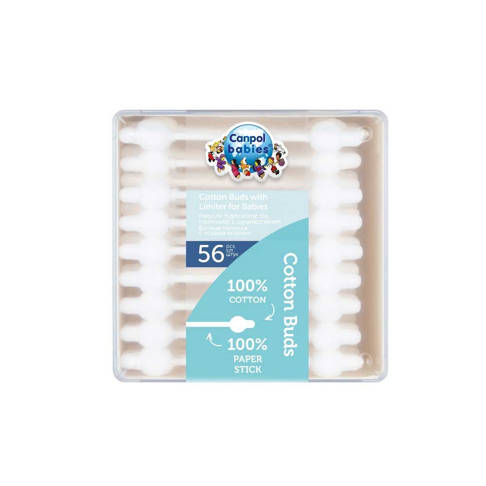 Betisoare din bumbac pentru urechi Canpol 56 buc - poza 2