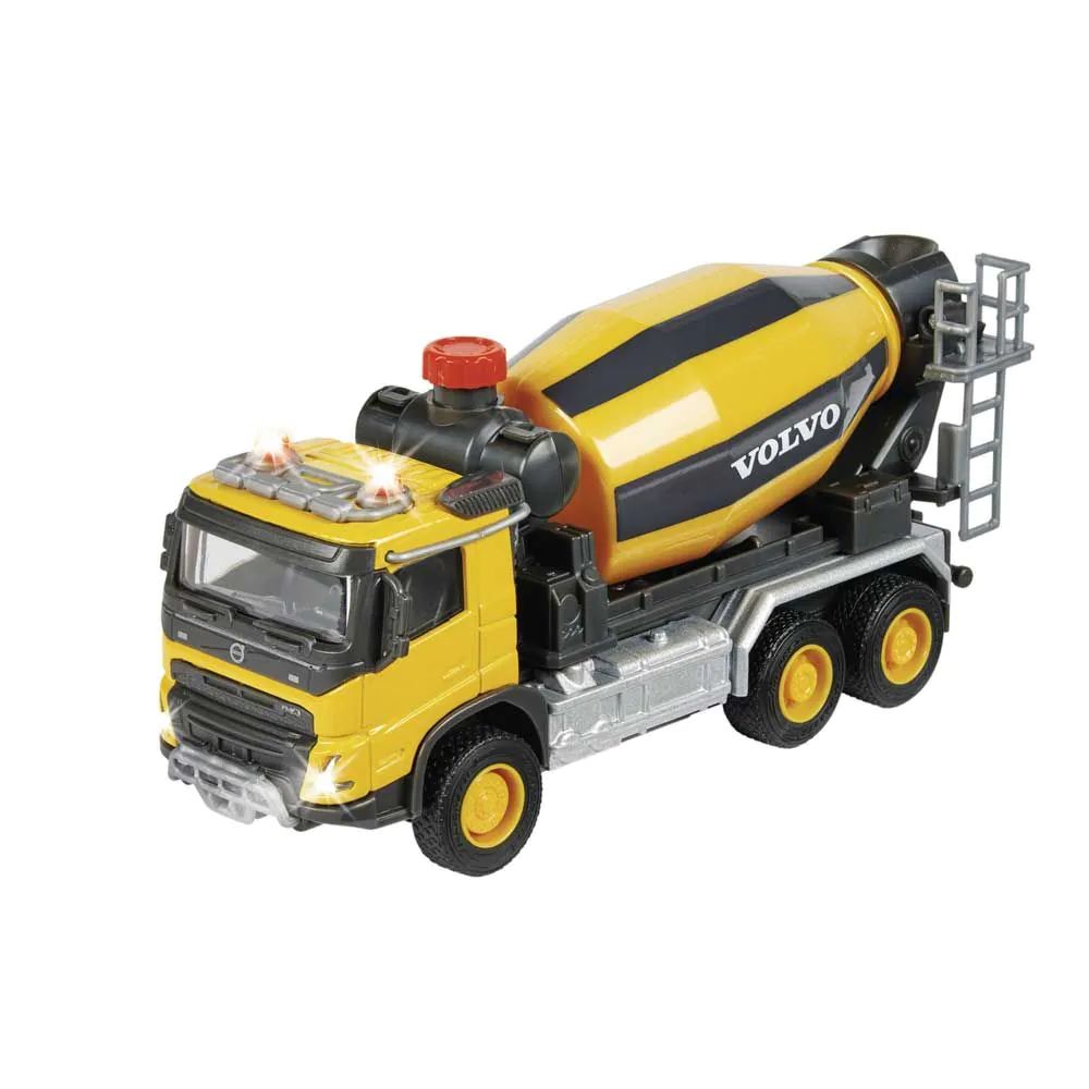 Betoniera metalica Majorette Volvo cu lumini si sunete 19 cm - poza 1